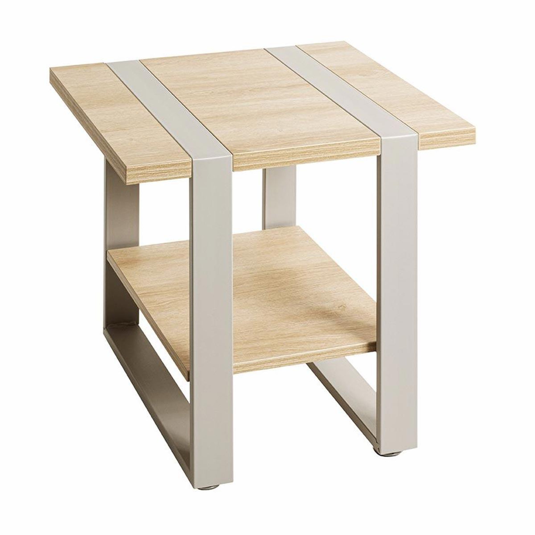 Paris Prix Table d'appoint 2 niveaux  evy  45cm naturel & gris