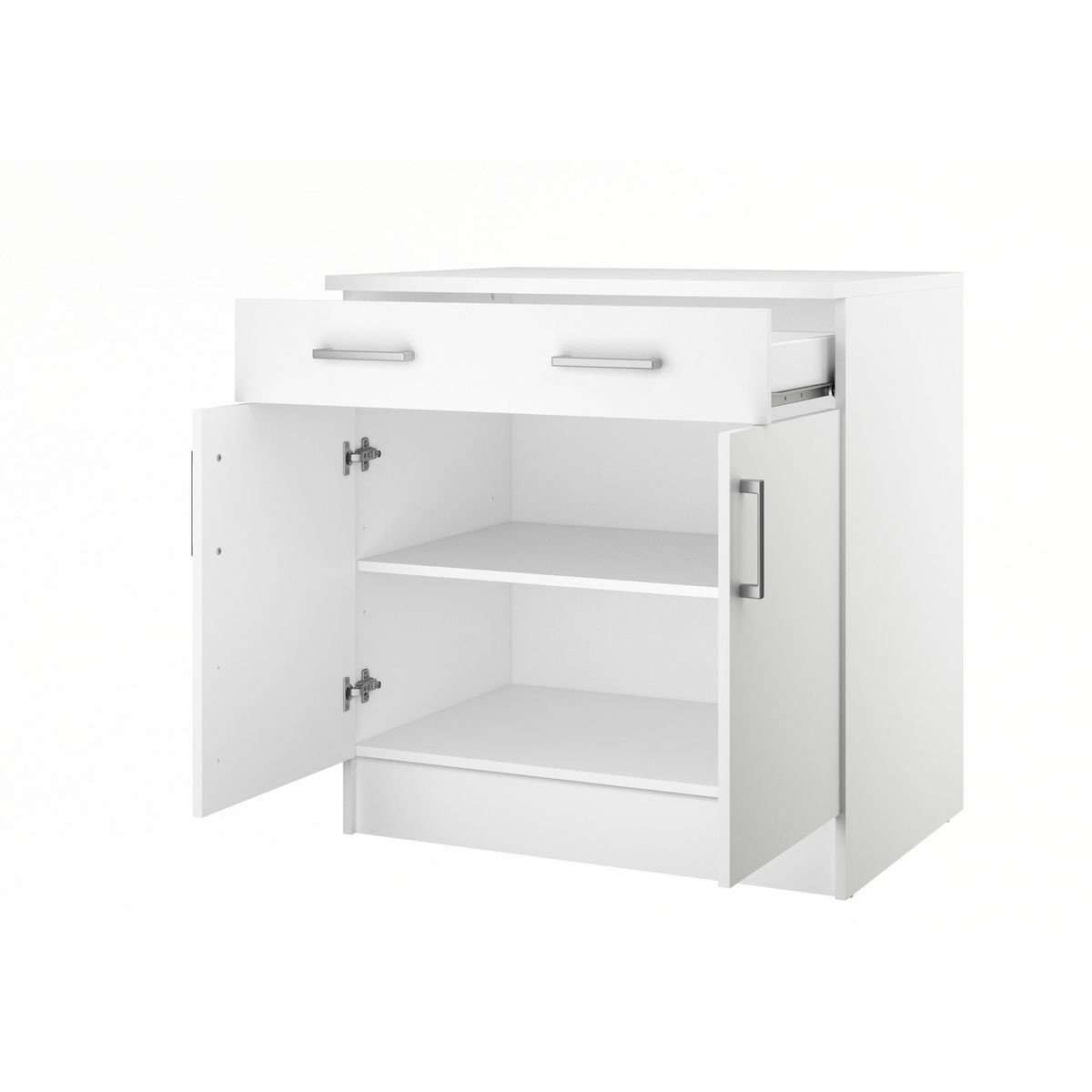  Meuble de cusine bas 2 portes, 1 tiroir L80 cm P60cm DISCOUNT