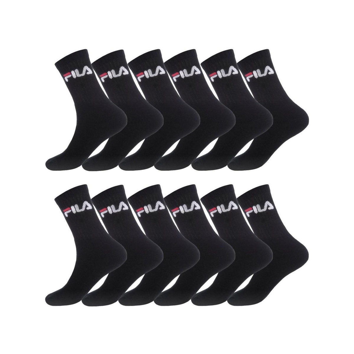 FILA Lot de 12 Paires de Chaussettes Tennis