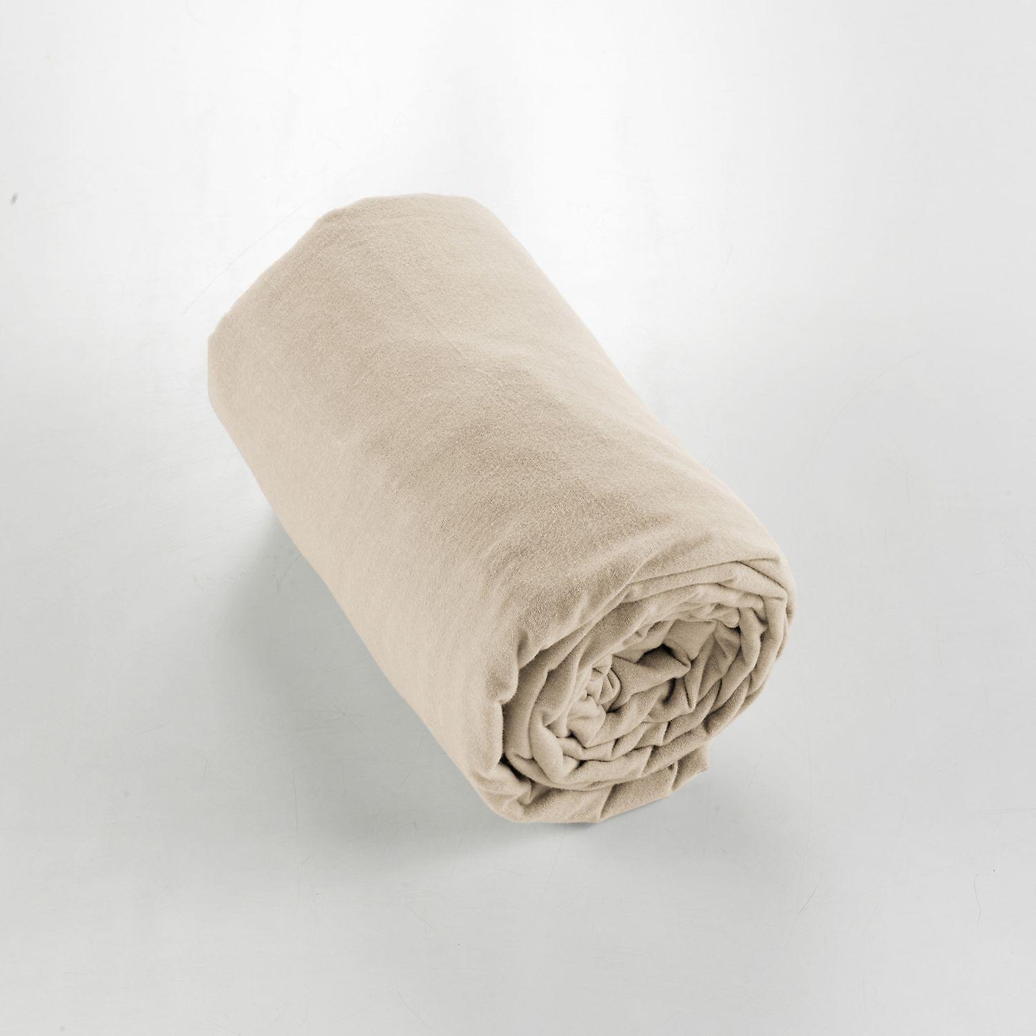 Home collection Drap housse 100%flanelle. Coloris disponibles : Gris