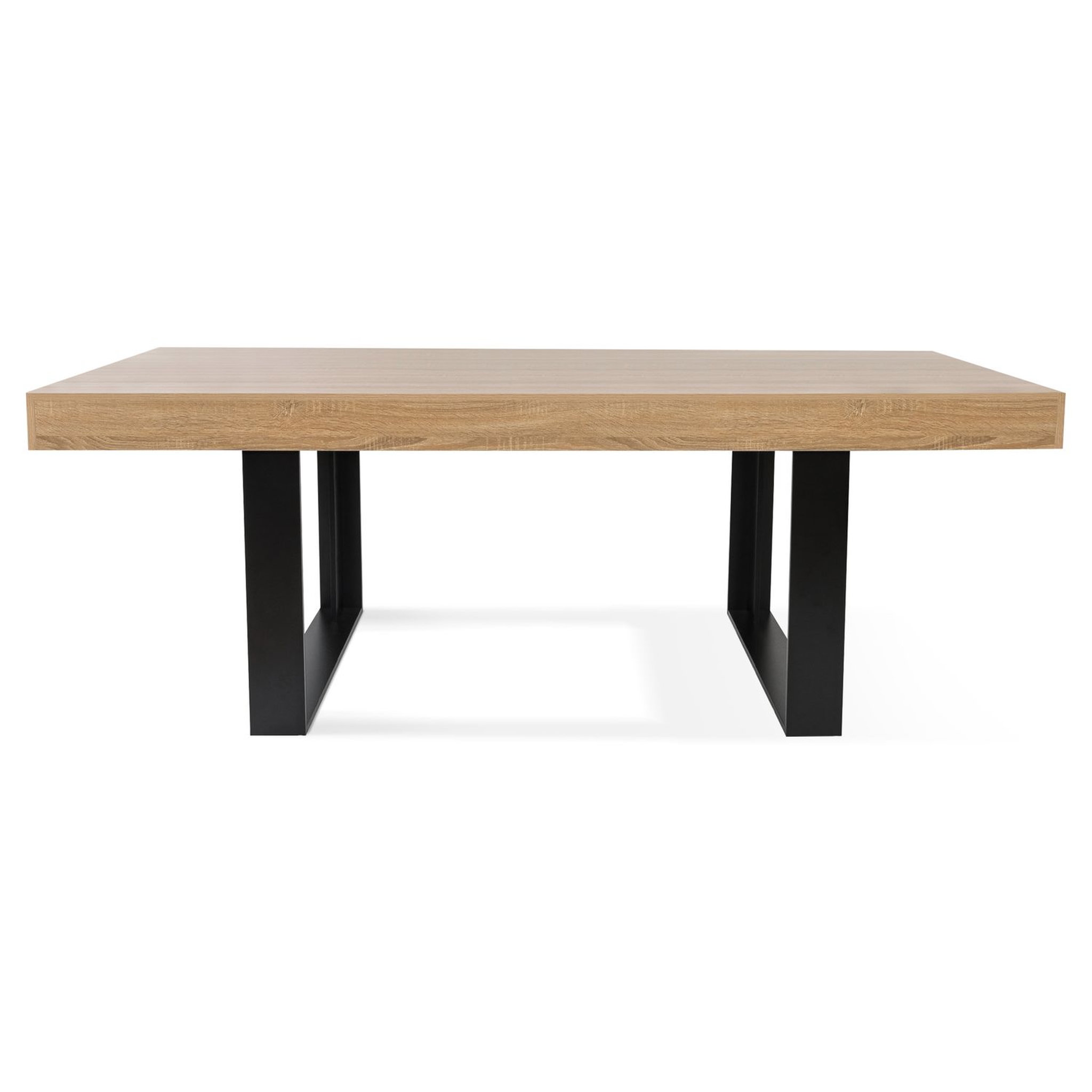 Voir la diapositive 2 : Table de séjour salle à manger fixe style industriel 225 cm MILTON