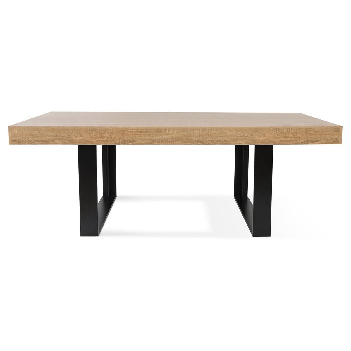 Table de séjour salle à manger fixe style industriel 225 cm MILTON