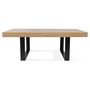 Voir la diapositive 2 : Table de séjour salle à manger fixe style industriel 225 cm MILTON