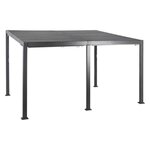 HESPERIDE Pergola bioclimatique Avila 4 x 3 m graphite en aluminium - Hespéride