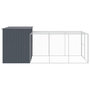 Voir la diapositive 4 : VIDAXL Niche pour chien avec cour anthracite 214x457x181 cm