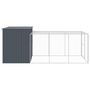 Voir la diapositive 4 : VIDAXL Niche pour chien avec cour anthracite 214x457x181 cm