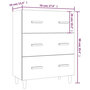 Voir la diapositive 6 : VIDAXL Buffet Sonoma gris 70x34x90 cm Bois d'ingenierie