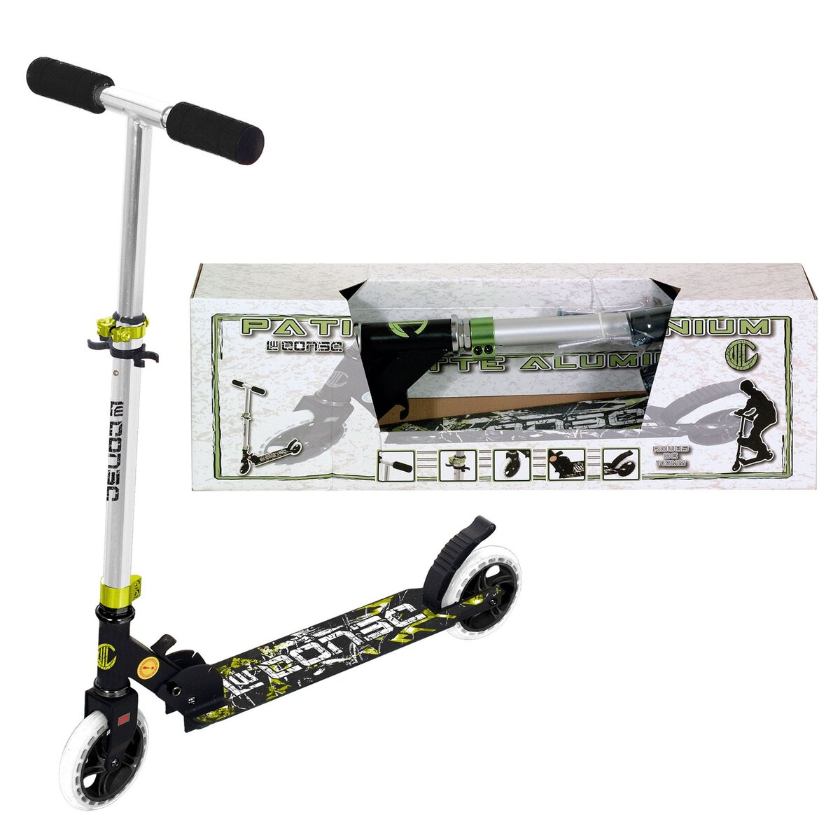 CDTS Trottinette 2 roues 100% aluminium