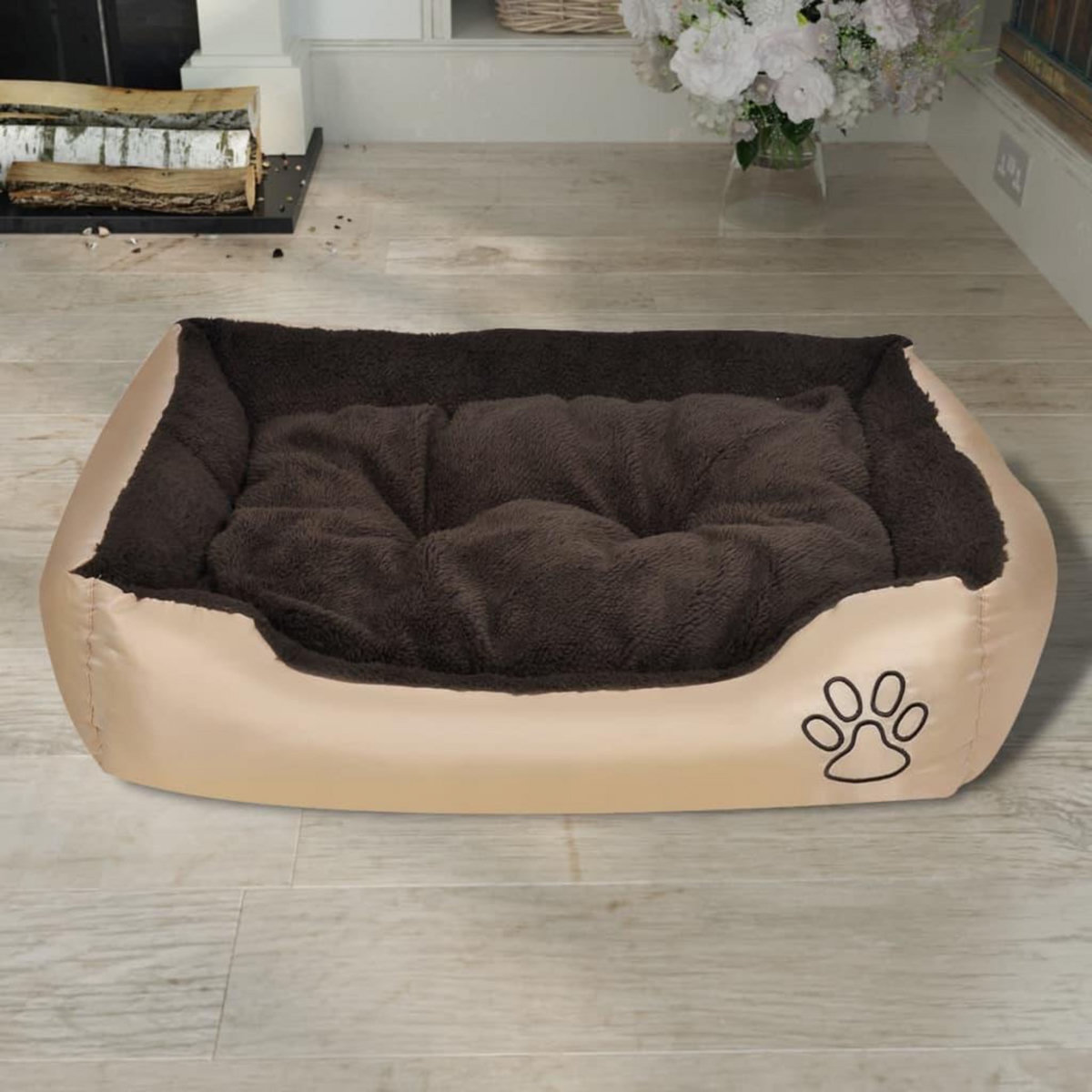 VIDAXL Lit pour chiens avec coussin rembourre Taille M