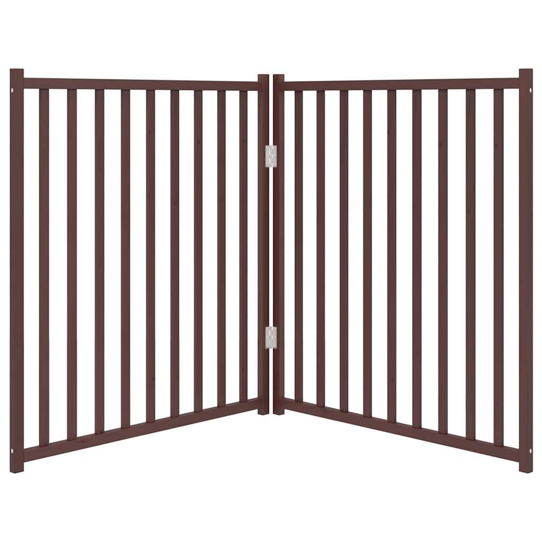Voir la diapositive 4 : VIDAXL Barriere pour chien pliable 2 panneaux 160 cm bois sapin massif