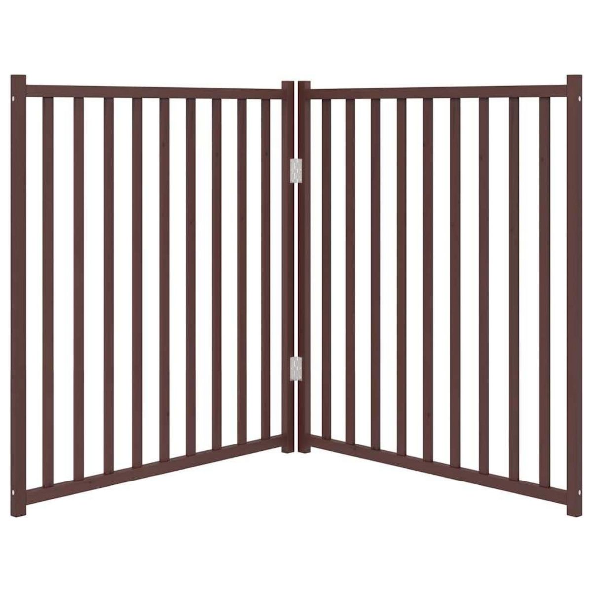 VIDAXL Barriere pour chien pliable 2 panneaux 160 cm bois sapin massif