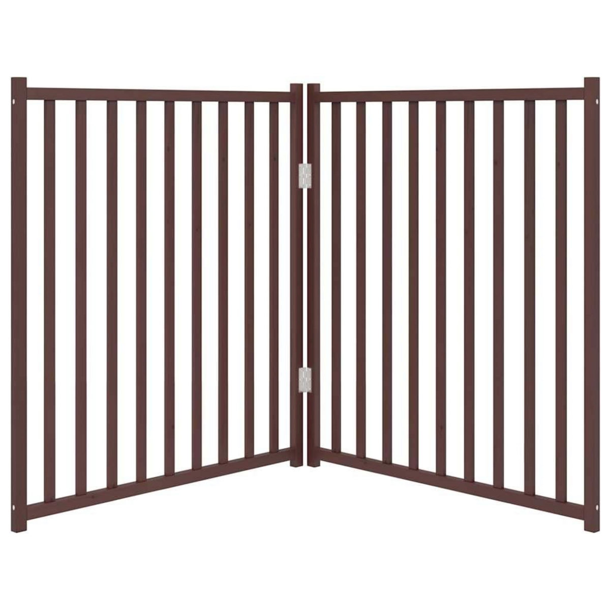 VIDAXL Barriere pour chien pliable 2 panneaux 160 cm bois sapin massif