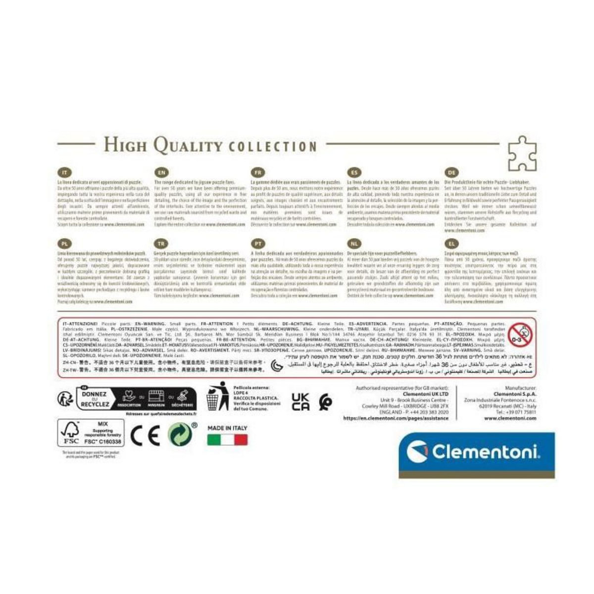 CLEMENTONI Puzzle Clementoni Compact 500 pièces Jaguar dans la Jungle