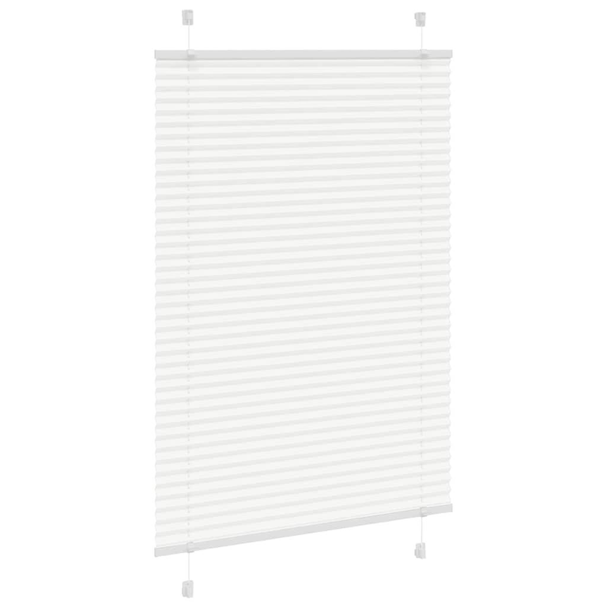 Voir la diapositive 3 : VIDAXL Store plisse blanc 85x150 cm largeur du tissu 84,4 cm polyester