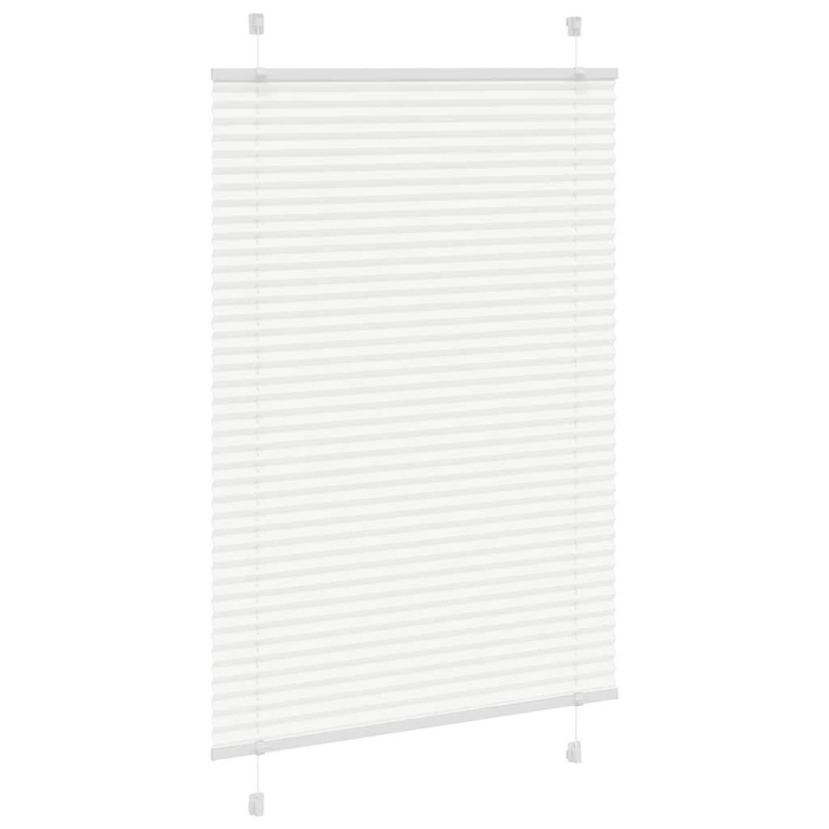 VIDAXL Store plisse blanc 85x150 cm largeur du tissu 84,4 cm polyester