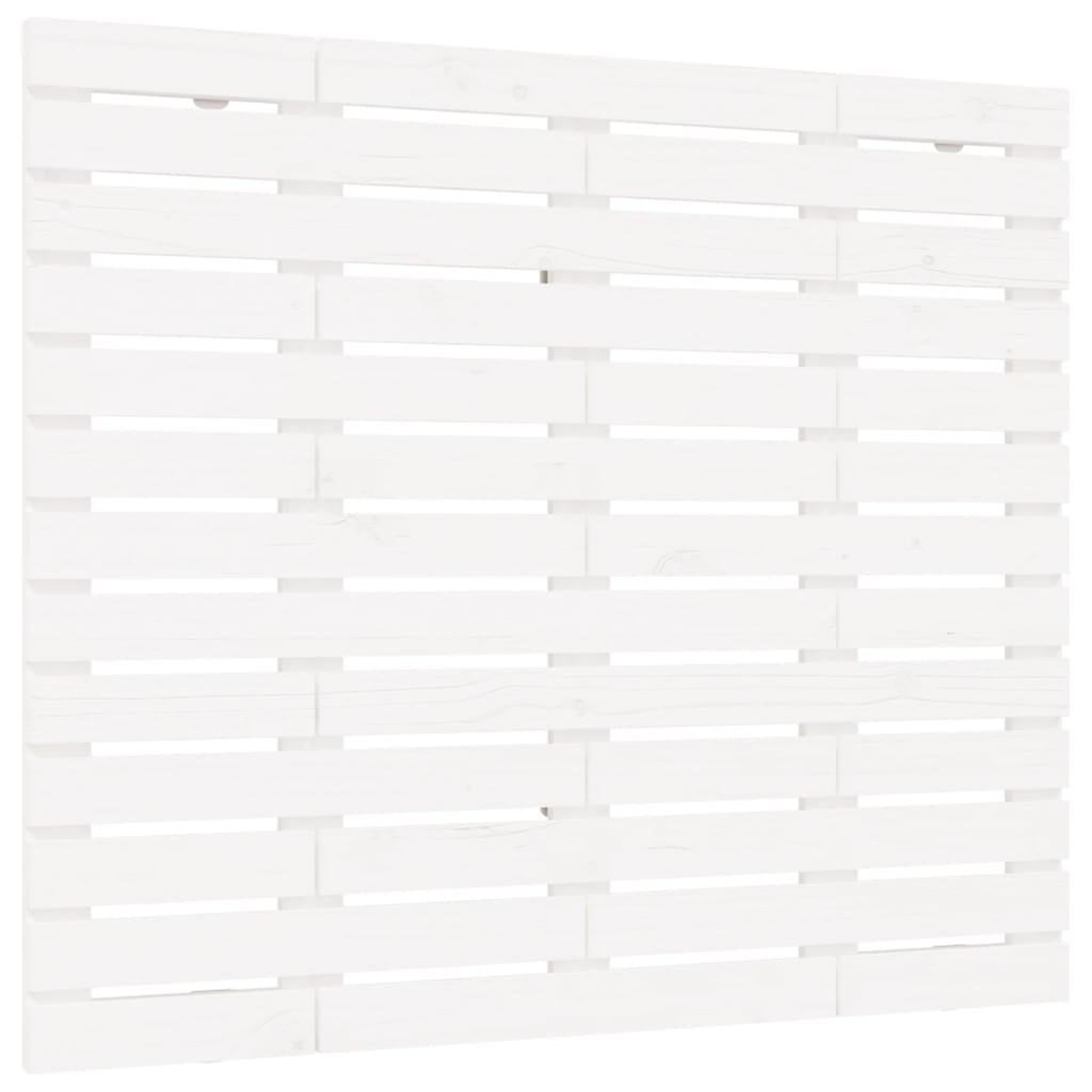 Voir la diapositive 2 : VIDAXL Tete de lit murale Blanc 146x3x91,5 cm Bois massif de pin