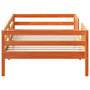 Voir la diapositive 5 : VIDAXL Cadre de lit sans matelas cire marron 100x200cm bois pin massif