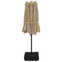 Voir la diapositive 5 : VIDAXL Parasol a double tete taupe 449x265 cm