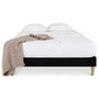 Voir la diapositive 3 : IDIMEX Sommier tapissier QUIMPER 140 x 190 cm revêtement tissu