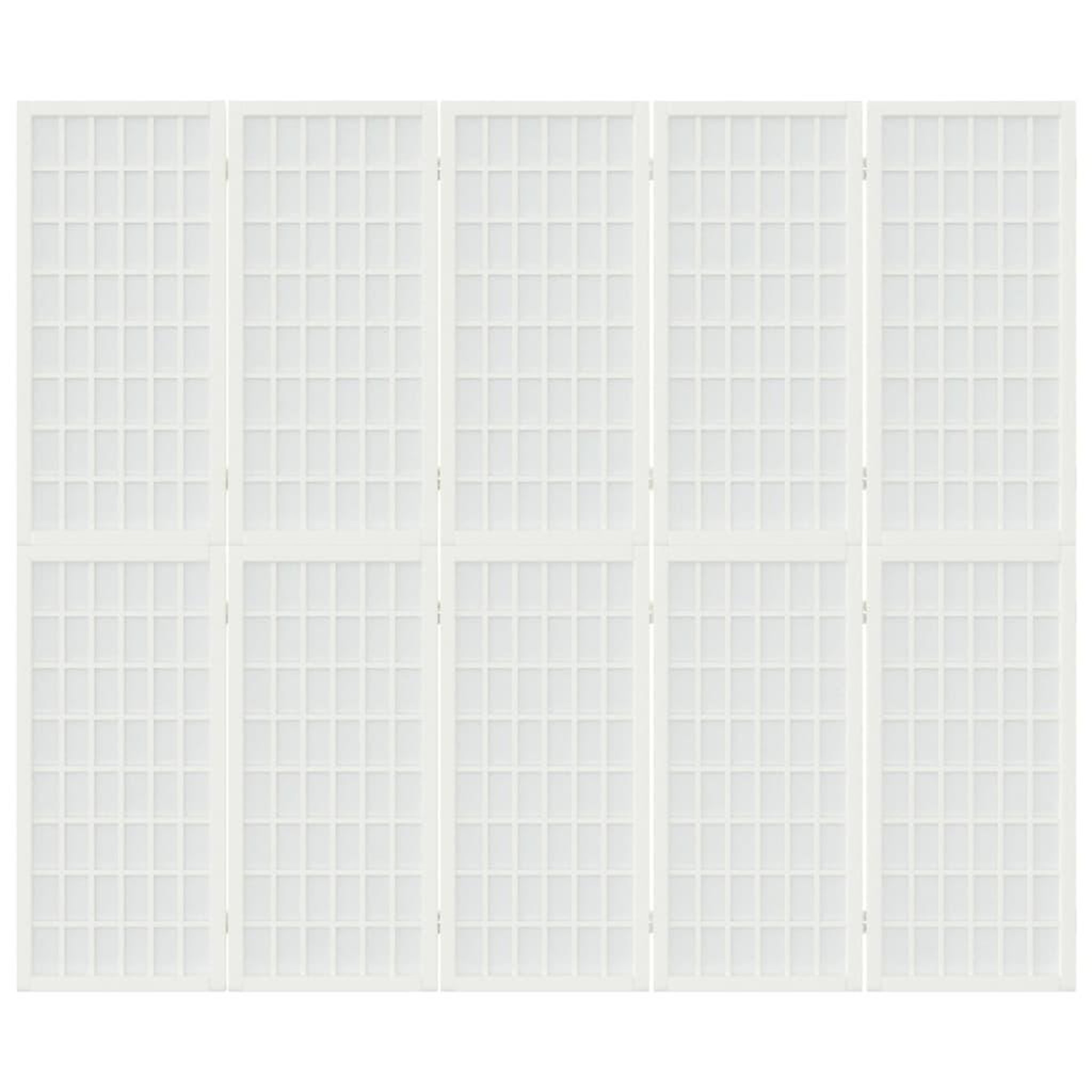 Voir la diapositive 3 : VIDAXL Cloison de separation pliable 5 panneaux 200x170 cm Blanc