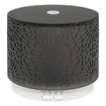 ATMOSPHERA Diffuseur d'Huile Essentielle à Motifs  Elsy  100ml Noir