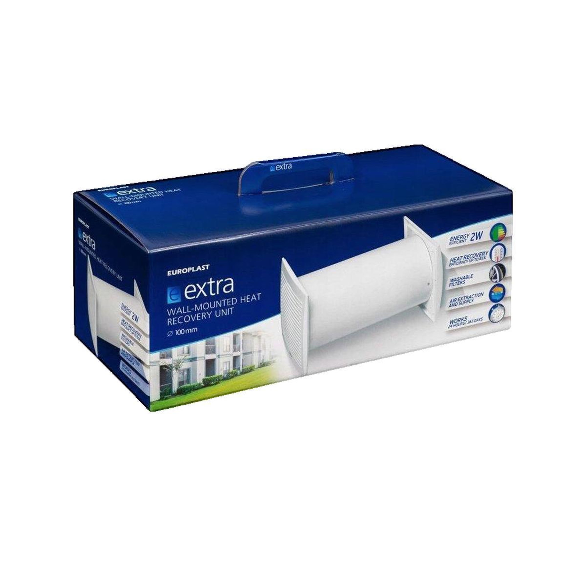 Voir la diapositive 3 : Euro3plast VMC Europlast E-Extra DN100 échangeur de chaleur céramique