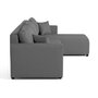 Voir la diapositive 6 : BEST MOBILIER Regala - canapé d'angle réversible - 4 places - convertible avec coffre - en tissu