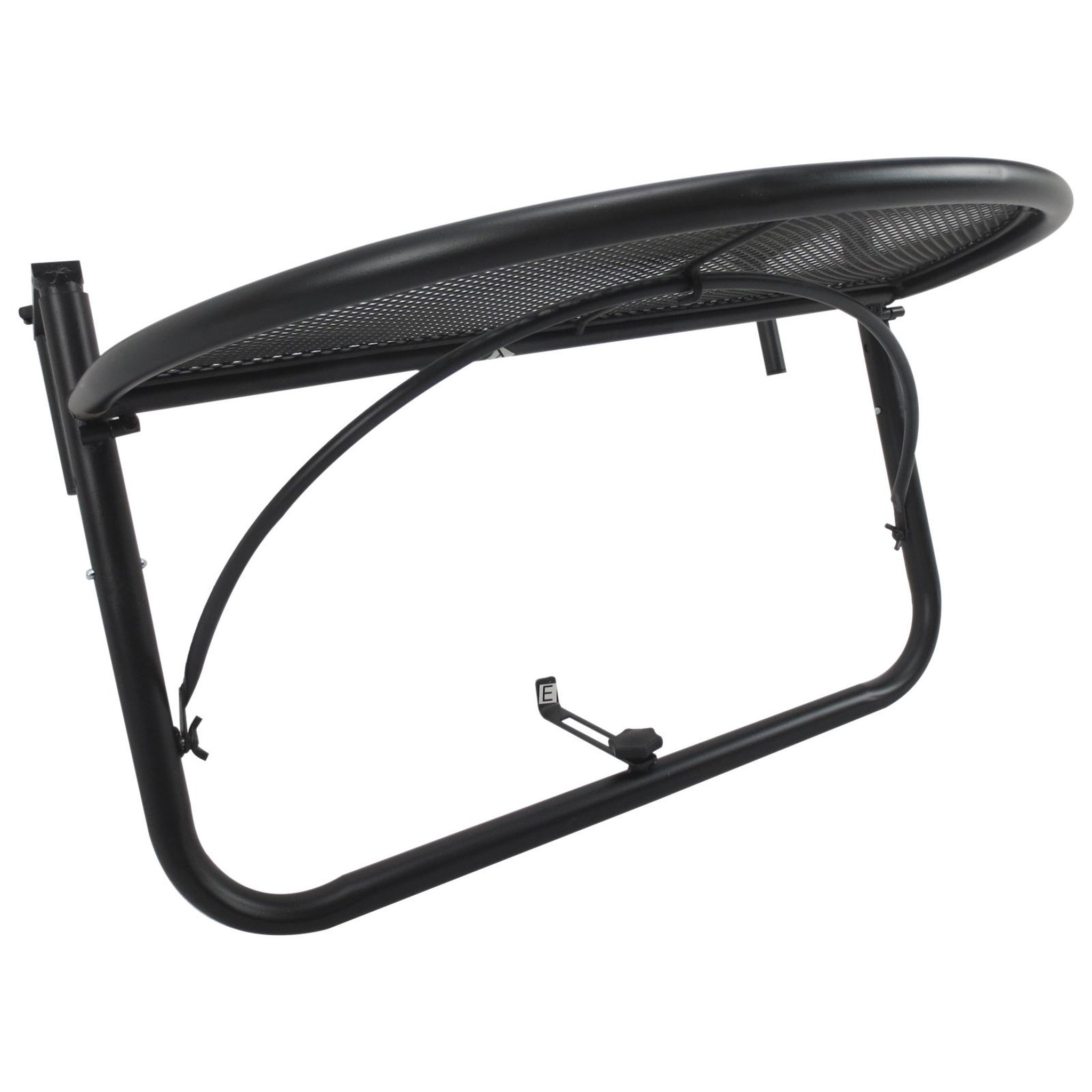 Voir la diapositive 6 : OUTSUNNY Table suspendue pour balcon dim. 60L x 45l cm hauteur réglable 3 niveaux métal époxy noir