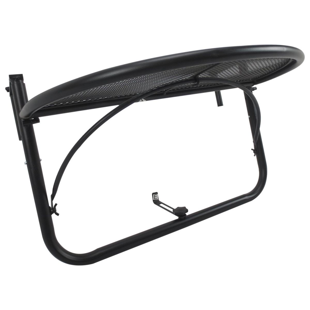 OUTSUNNY Table suspendue pour balcon dim. 60L x 45l cm hauteur réglable 3 niveaux métal époxy noir