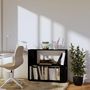 Voir la diapositive 3 : VIDAXL Bibliotheque/Separateur de piece Noir 80x25x70 cm Pin massif