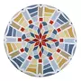 Wenko Housse de table élastique Mosaïque XL - Bleu, Vert et Rouge