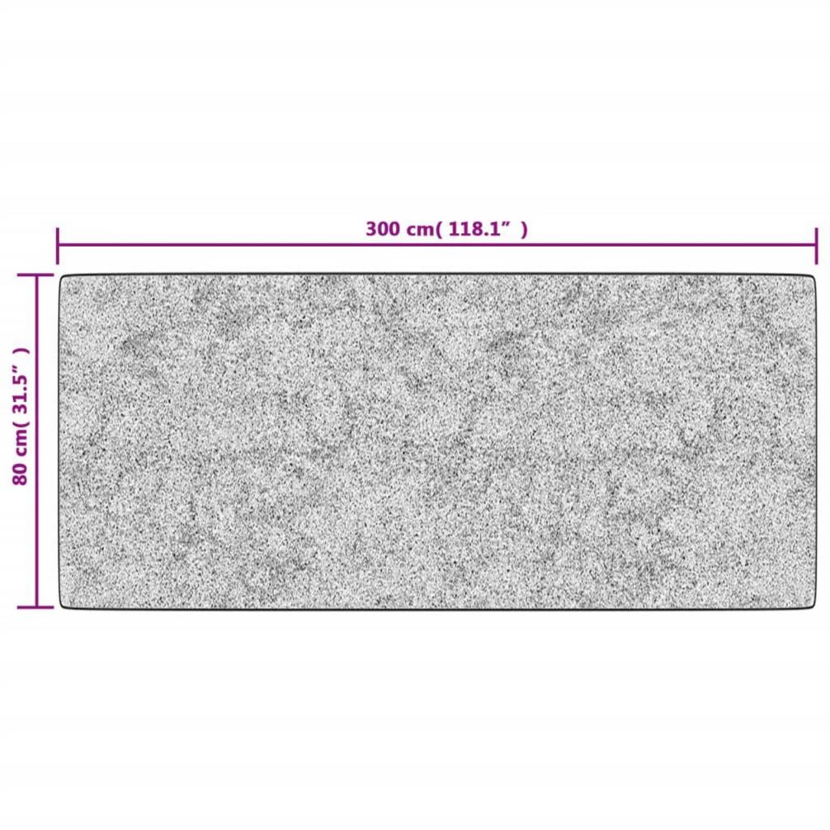 VIDAXL Tapis lavable antiderapant Patchwork 80x300 cm Multicolore