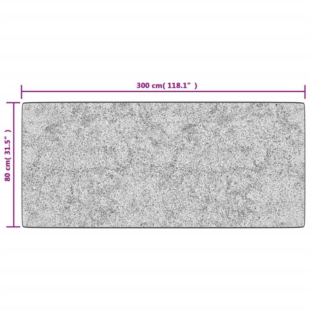 VIDAXL Tapis lavable antiderapant Patchwork 80x300 cm Multicolore