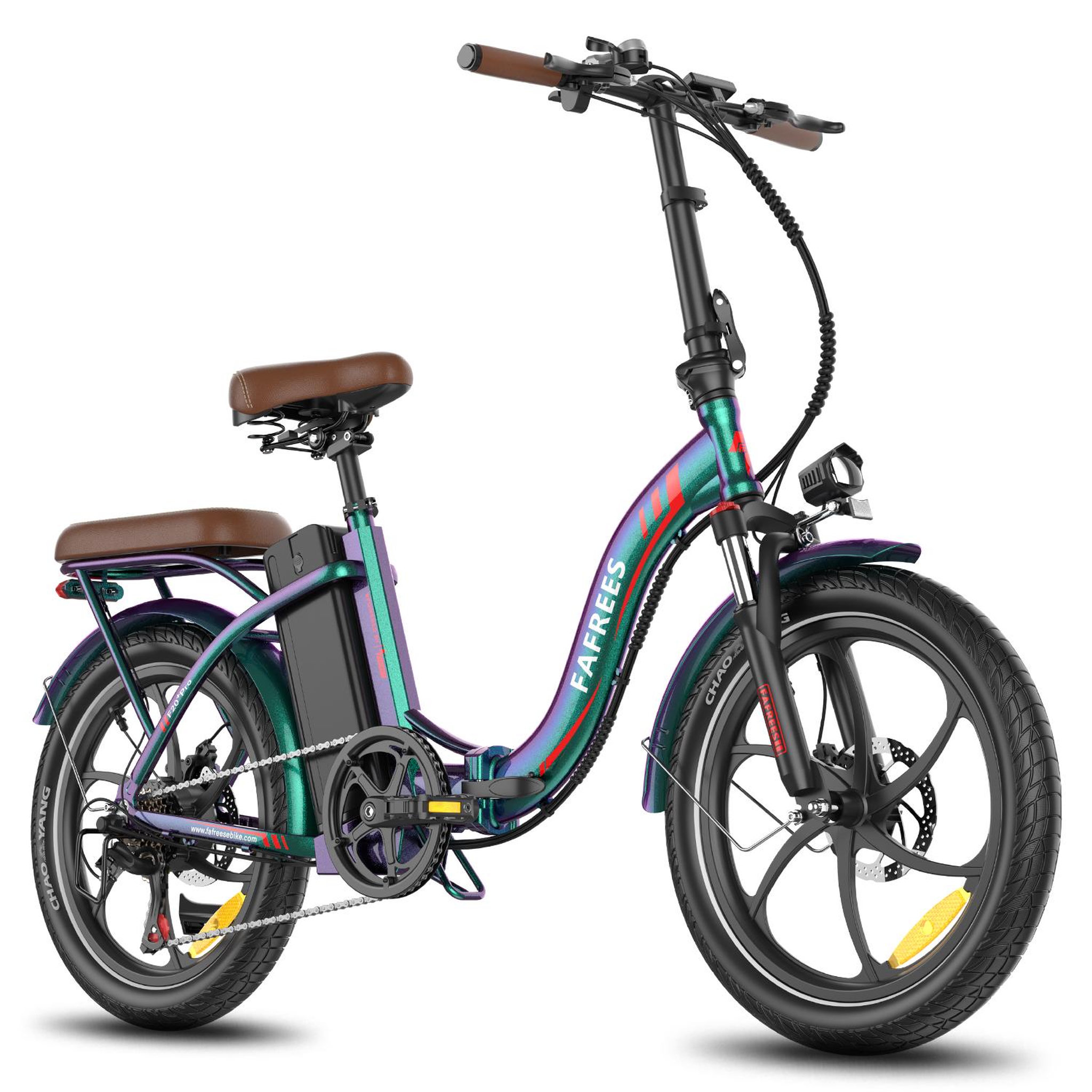 Voir la diapositive 4 : FAFREES Vélo électrique pliable de ville fafrees f20+ pro