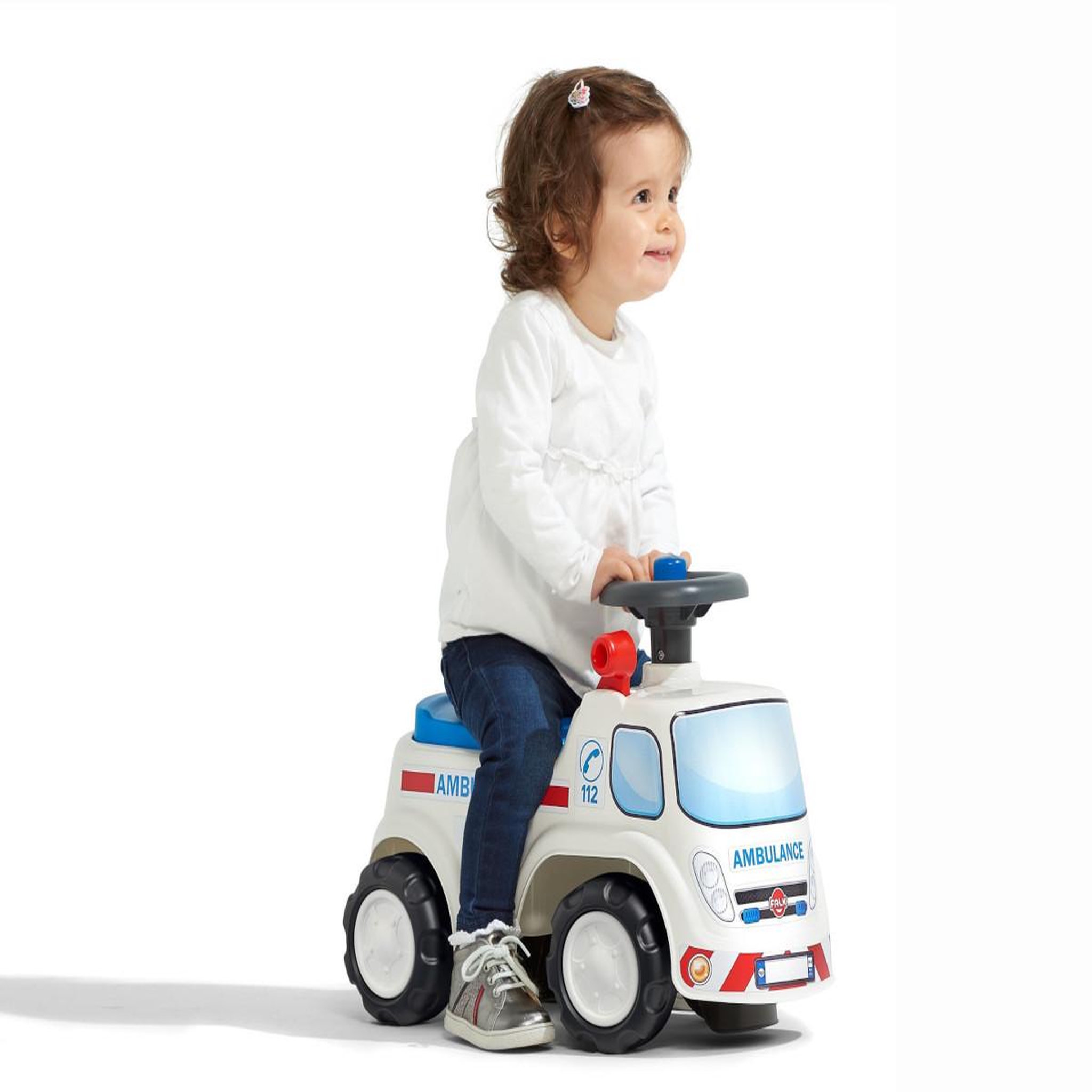 Voir la diapositive 5 : FALK Porteur enfant ambulance 1 à 3 ans - falk