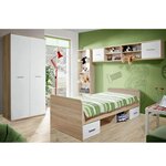 Paris Prix Chambre Complète Enfant 4P  Dino I  Chêne & Blanc