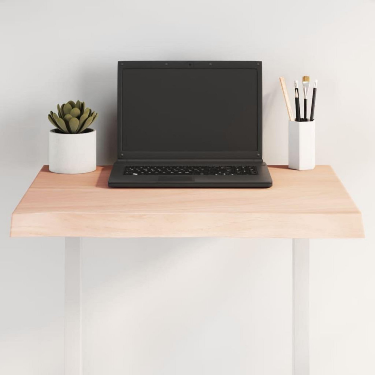 VIDAXL Dessus de table bois massif non traite bordure assortie