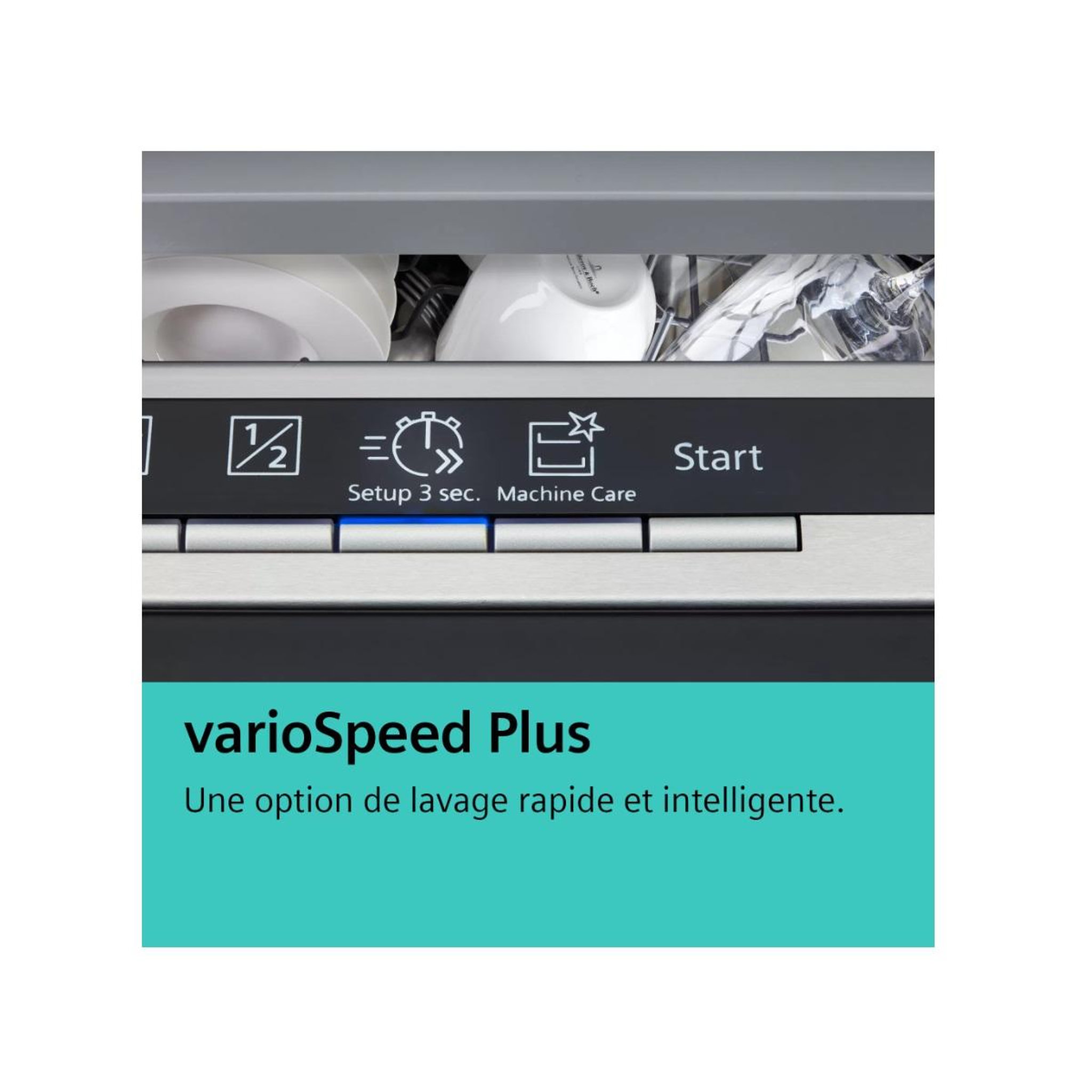 Voir la diapositive 4 : Siemens Lave-vaisselle 45cm 10 couverts 43db gris inox - sr25yi04me