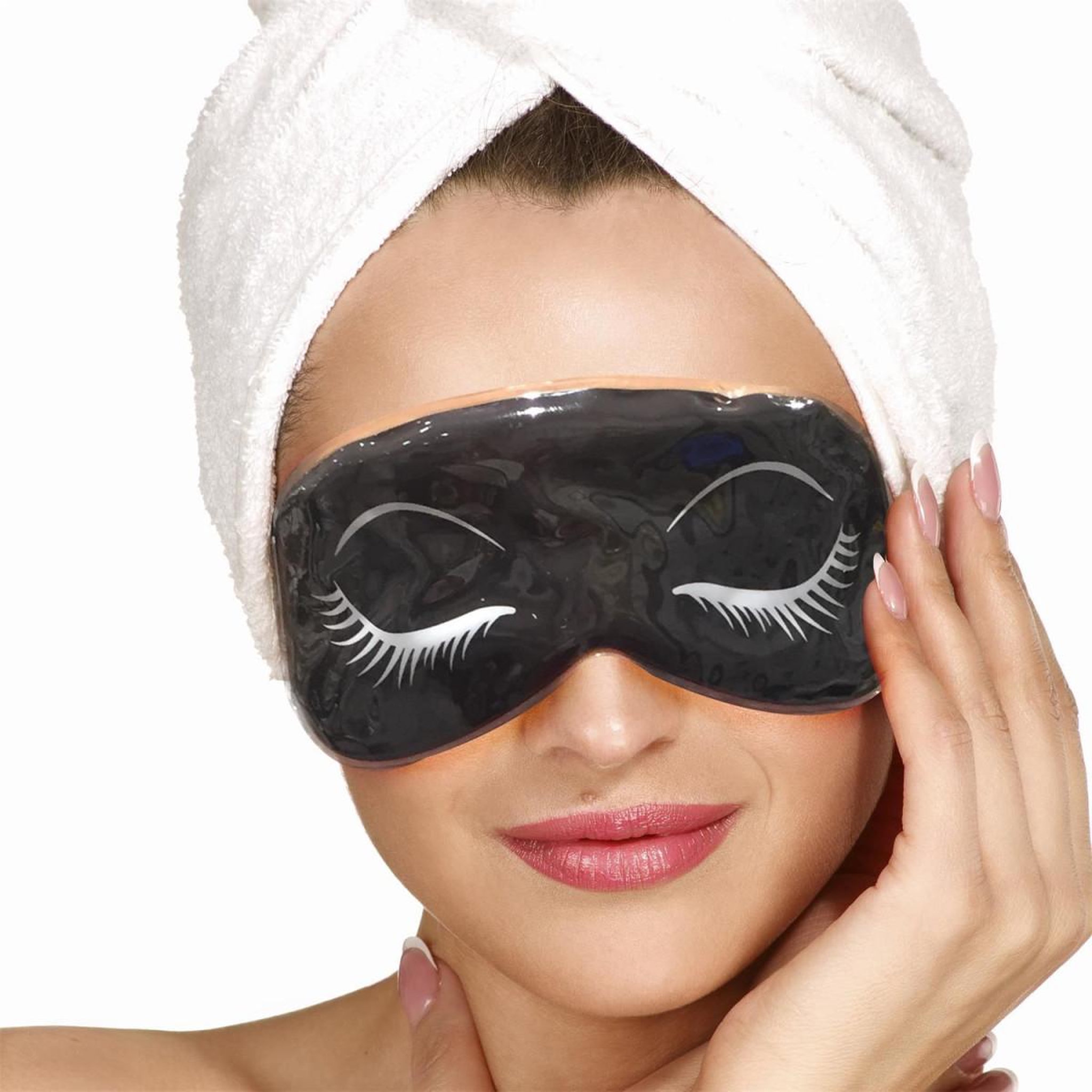 Voir la diapositive 4 : Cosmetic Club Masque Relaxant pour les Yeux  Argile  52cm Noir