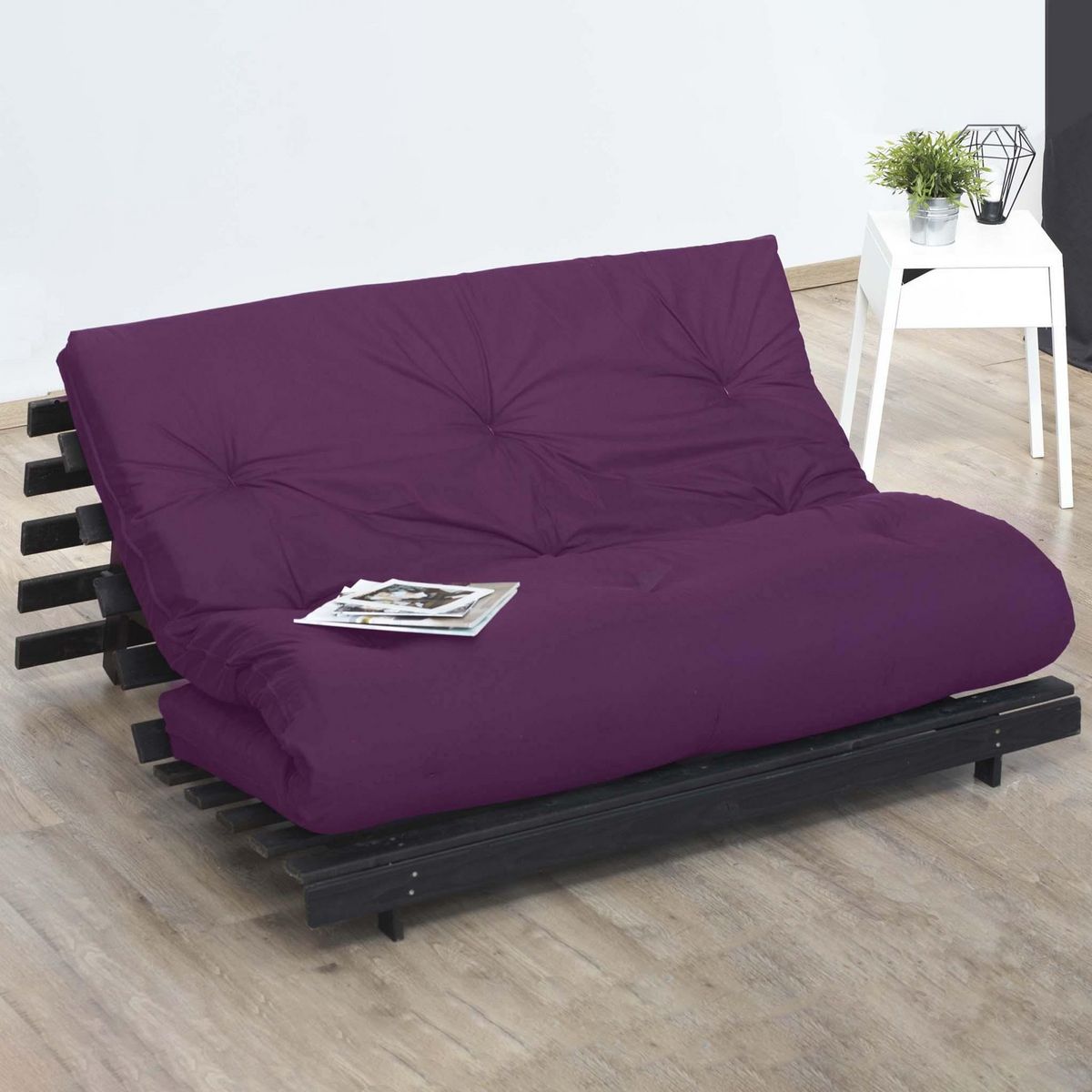 IDLITERIE Matelas futon coton et fibres recyclés, fabriqué en France