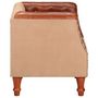 Voir la diapositive 3 : VIDAXL Chaise cabriolet marron cuir veritable bois de manguier massif