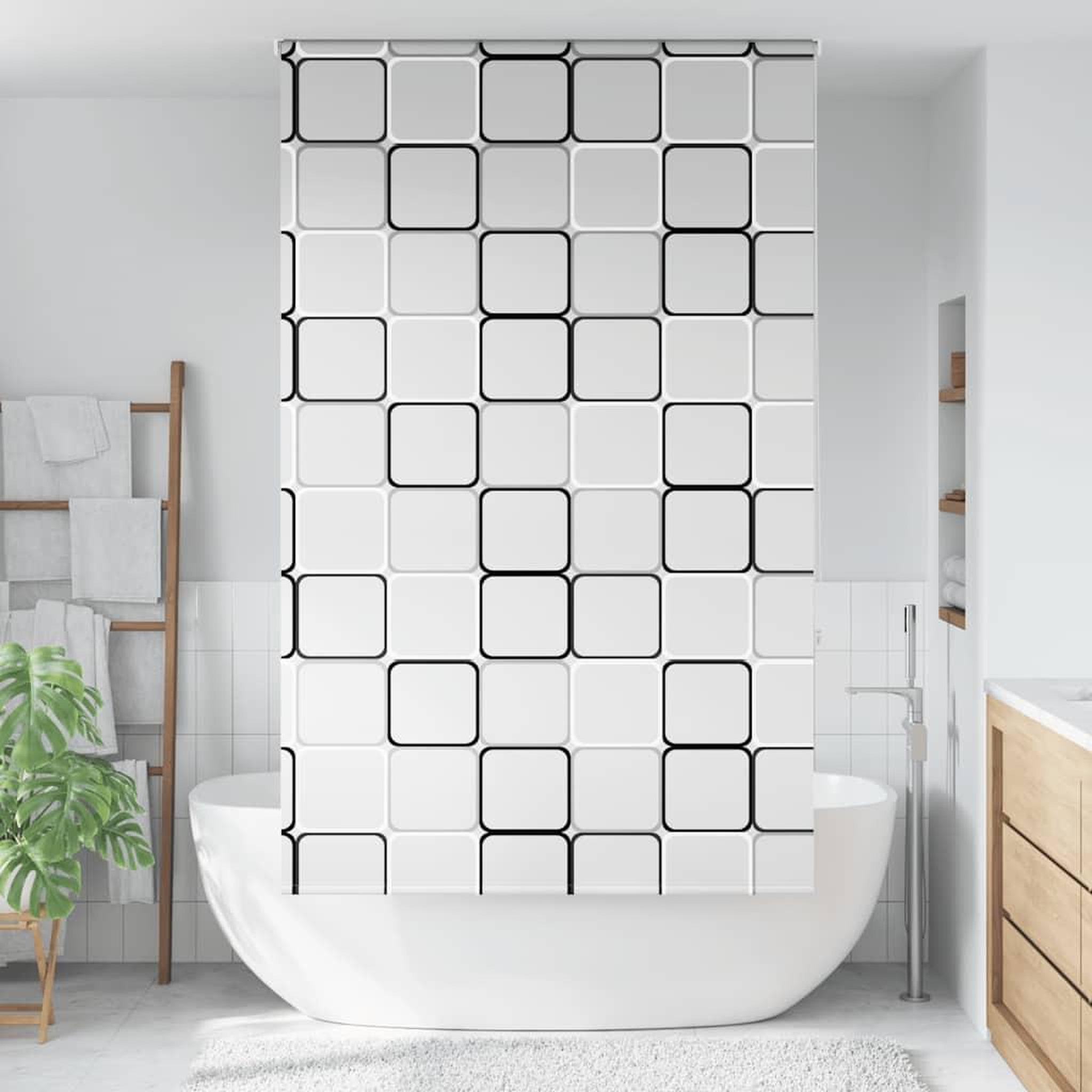 VIDAXL Store enrouleur de douche 120x240 cm largeur du tissu 116 cm