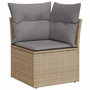 Voir la diapositive 4 : VIDAXL Salon de jardin avec coussins 7 pcs beige resine tressee