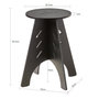 Voir la diapositive 3 : SOBUY SoBuy - Table D'appoint - Brun Clair - 32x32x48.5cm - Moderne - HFBT01-K