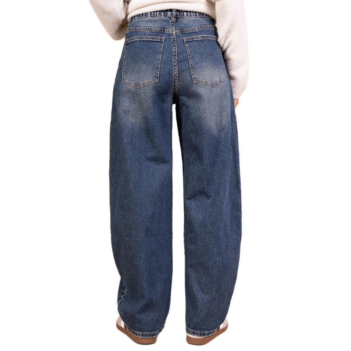 MONDAY PREMIUM Jean Ballon Bleu Foncé Femme Monday Premium