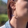 Voir la diapositive 2 : SLOYA Boucles d'oreilles Piana en pierres Lapis-lazuli