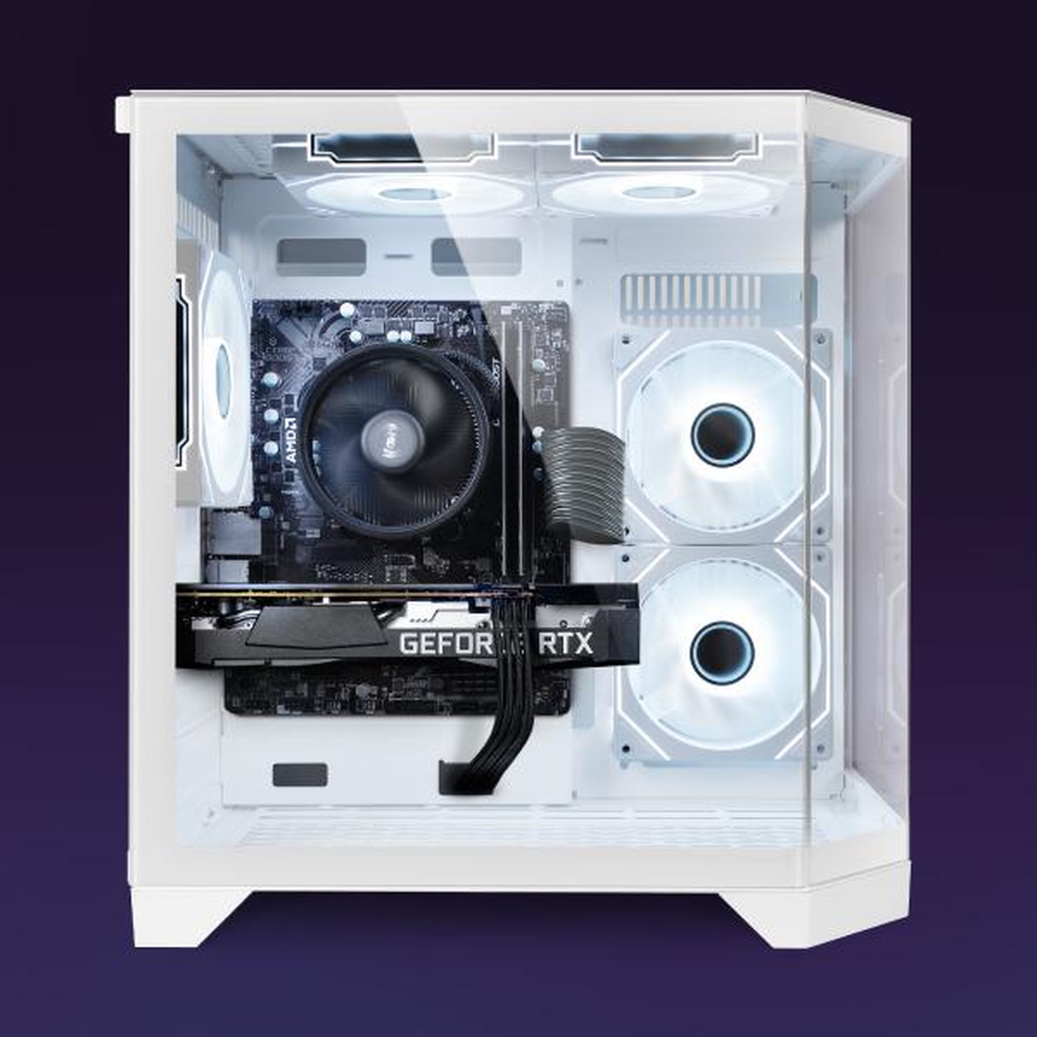 Voir la diapositive 2 : VIBOX PC Gamer - Ryzen 5 5500, RTX 5060, 16 Go RAM, 1 To SSD, Windows 11, WiFi 6 + Bluetooth 5.4