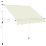 VIDAXL Auvent manuel retractable 200 cm Creme