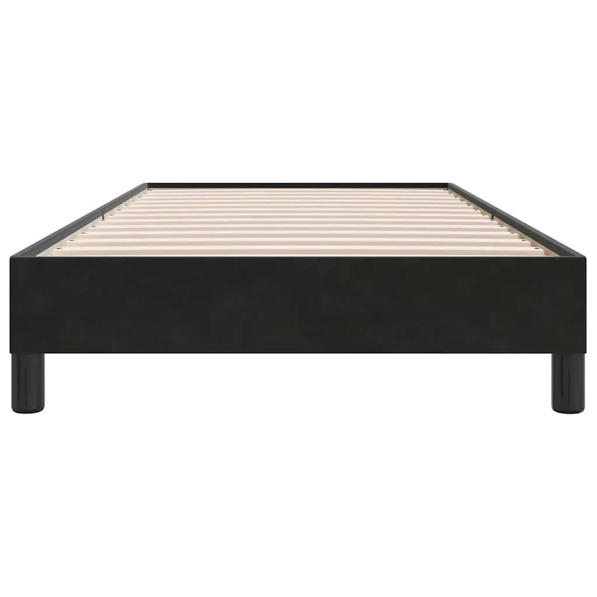 Voir la diapositive 5 : VIDAXL Sommier a lattes de lit sans matelas noir 80x210 cm velours