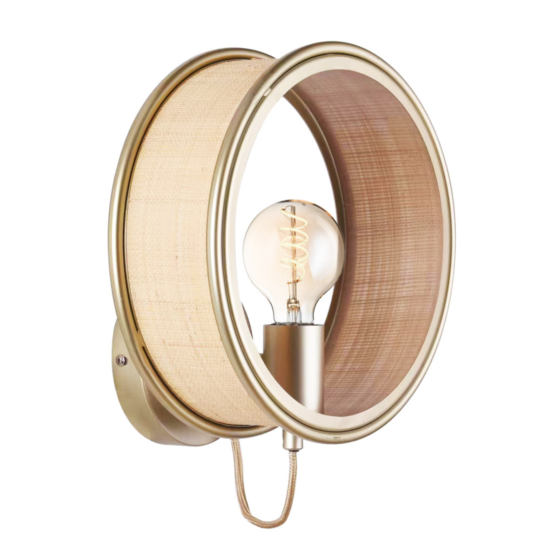 MAISON PAVANE Applique murale en fibre naturelle-bob